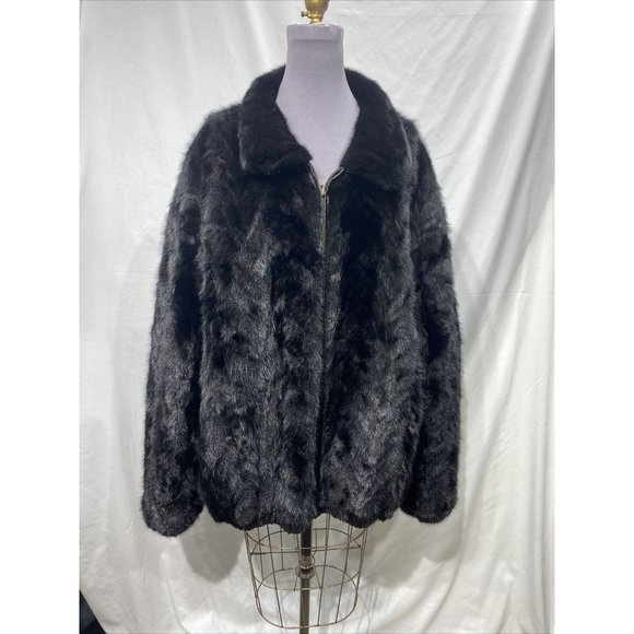 ranch mink paws jacket reversible (32501) - Picture 1 of 4